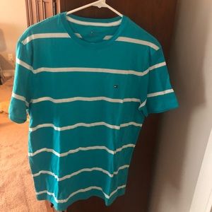 Men’s Tommy Hilfiger Blue & White Striped T-Shirt